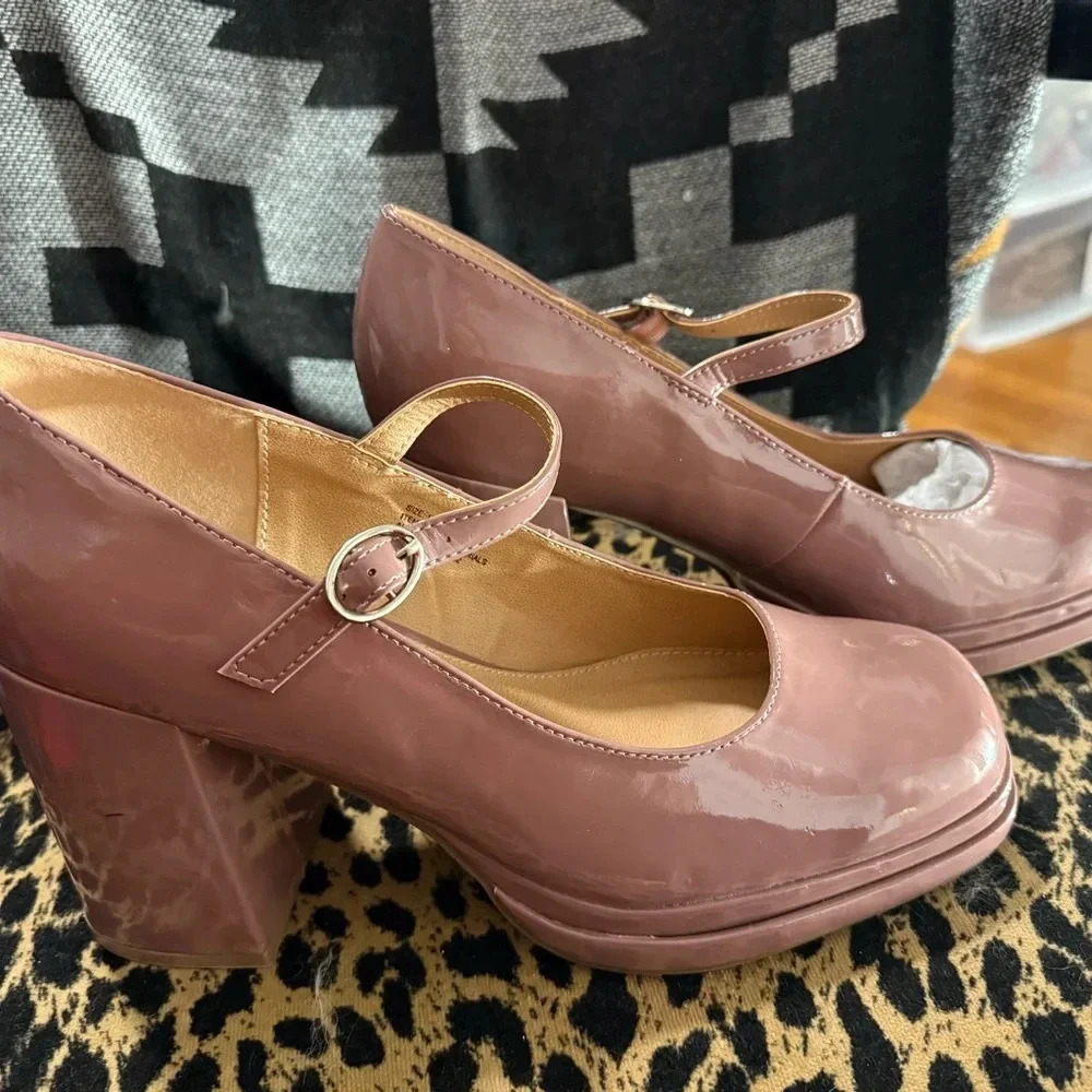 Torrid Mauve Patent Leather Heels